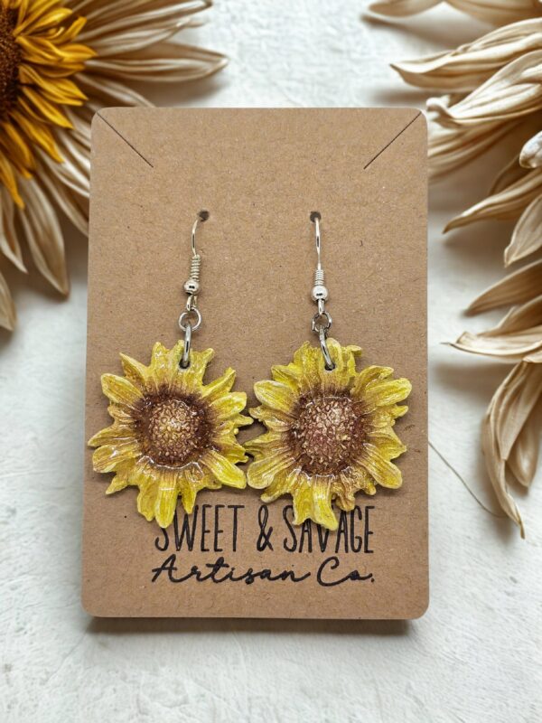 Sunflower Dangle Earrings